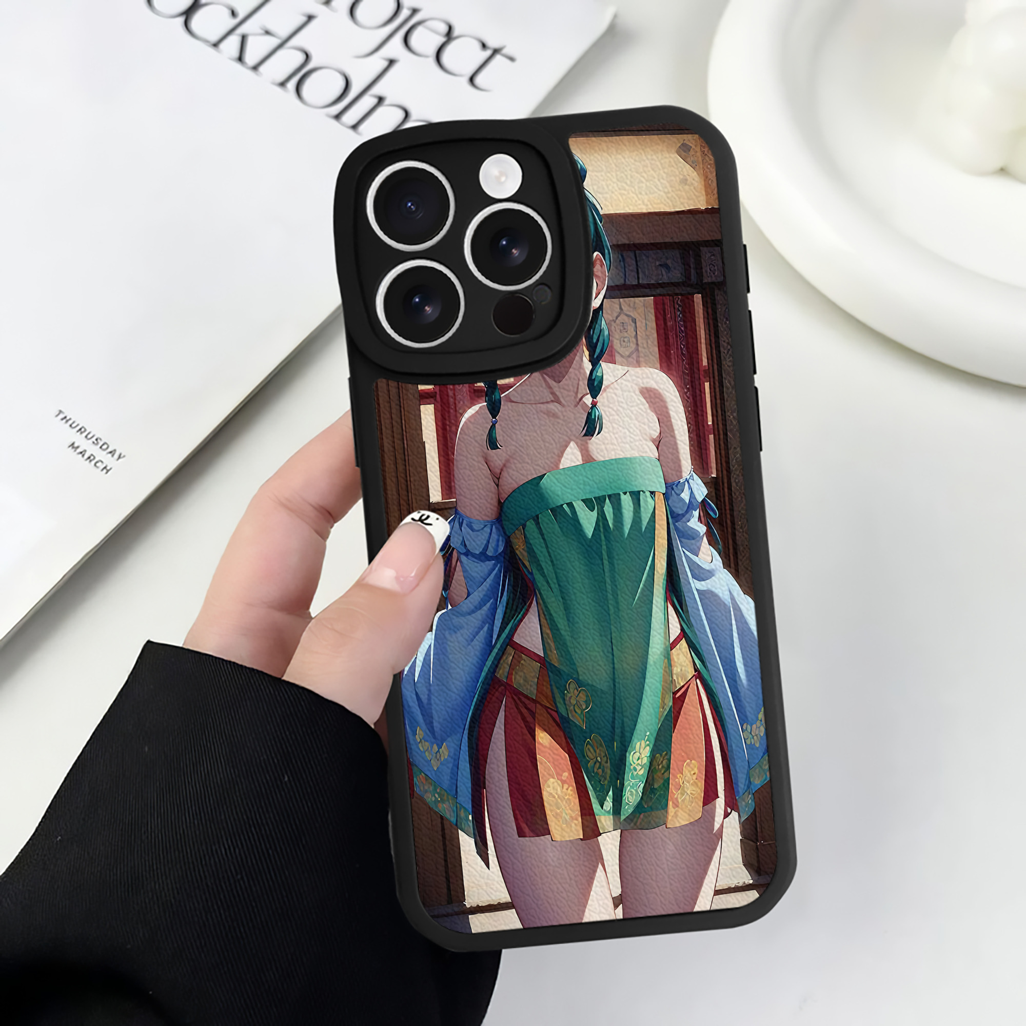 薬屋のひとりごと The Apothecary Diaries 【iPhone 16シリーズ対応】シリコンスマホケース（レザー調） 材質：シリコン